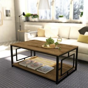 Măsuță de conferință Kelvin Black and Walnut