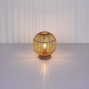 Lampă de masă HILDEGARD 1xE27/60W230V bambus Globo 15368T