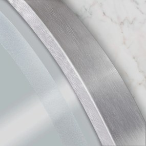 Oglinda LED 60 cm MMJ argintiu periat