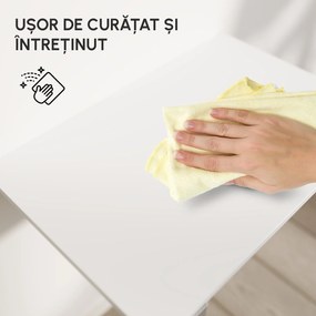 Masuta de perete rabatabila HOMCOM, din MDF pentru Studio, Bucatarie, 60x40x20cm | Aosom Romania