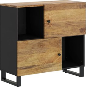 vidaXL Servantă cu 2 uși, 80x33x75 cm, lemn masiv de mango