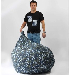 Fotoliu Nirvana Gigant, Material Impermeabil - Camuflaj Fortele Aeriene