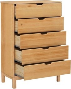 Comodă în culoare naturală înaltă din lemn de pin 113x39 cm Post – Støraa