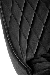 Scaun K450 velvet negru