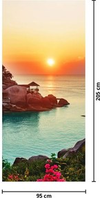 Fototapet pentru ușă - Plajă frumoasă (95x205cm)
