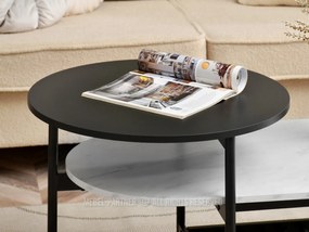 Măsuță de cafea Lorelail Xl (alb + negru). 1111501