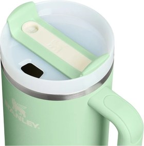 Termos verde salvie cu pai din oțel inoxidabil 1,18 l Quencher H2.0 FlowState Tumbler Pistachio – Stanley