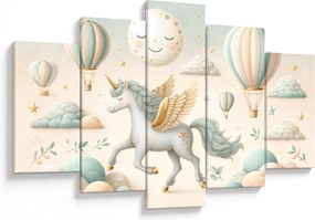 Tablou - Unicorn fericit (150x105 cm)