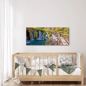 Tablou - Intrare in cascade (120x50 cm)