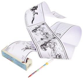 Set de călătorie pentru colorat și făcut puzzle-uri Rex London Prehistoric