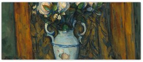 Tablou - Paul Cézanne, Vase of Flowers, reproducere (120x50 cm)