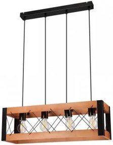 Suspensie vintage 4 becuri E27 Frida 46174 Lamkur