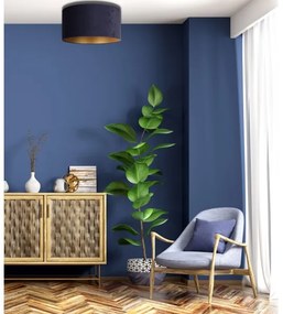 Duolla - Plafonieră ROLLER 1xE27/15W/230V d. 40 cm albastră/aurie