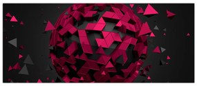 Tablou cu abstracție 3D (120x50 cm)
