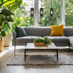 Lustră pe cablu PADOVA 3xE27/15W/230V negru