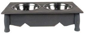 Set 2 boluri pentru caini/pisici gri 41/22/12 cm