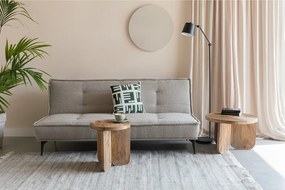 Canapea bej extensibilă cu tapițerie din țesătură bouclé 184 cm Cielke – White Label