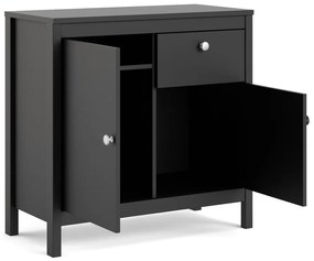 Comodă neagră joasă 82x80 cm Madrid – Tvilum