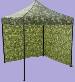 Pavilion de grădină 2x2m – din oțel, 2 pereţi laterali, Camuflaj