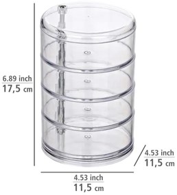 WENKO 20990100 - Organizator TOWER 11,5 x 17,5 cm, transparent