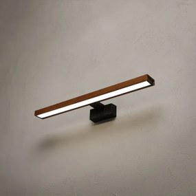 Brilagi-LED Lumină pentru oglindă de baie WOODY MIRROR 3 în 1 LED/12W/230V 60 cm IP44 negru/stejar
