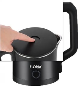 Fierbator electric Floria ZLN4919 Negru, putere 1500W, capacitate 2 L, indicator luminos
