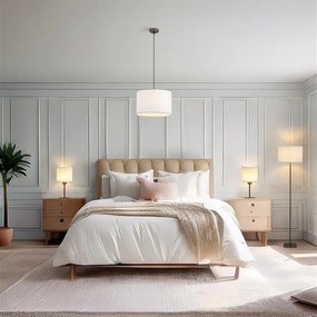 Lustra suspendata cu abajur plusat Chelsea