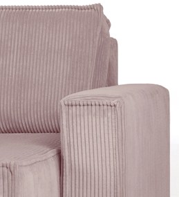 Canapea extensibila cu colt bilateral Culoare Roz Deschis, SMART