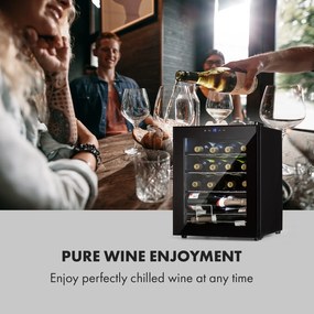 Shiraz, răcitor de vinuri, 42 l, panou de control tactil, 131 W, 5 - 18 °C, negru