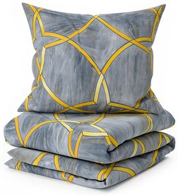 Lenjerie de pat din microfibra RYNETH gri Dimensiune lenjerie de pat: 70 x 80 cm | 140 x 200 cm