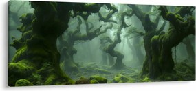 Tablou - O pădure acoperită de mușchi (120x50 cm)