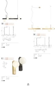 Lustră pe cablu GOJI Redo 01-2374 6xG9/28W/230V auriu