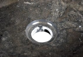 Lavoar DIVERO din piatră naturală - marmură neagră