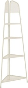 Etajeră metalică pe colț pentru balcon Garden Pleasure MWH, înălțime 180 cm, bej deschis