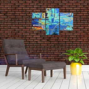 Tablou - pictură abstractă în ulei (90x60 cm)