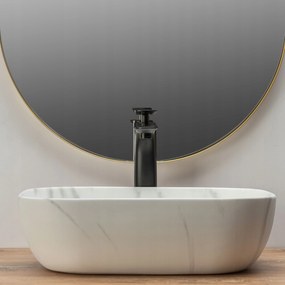 Lavoar Belinda ceramica sanitara Marmura Mat – 46 cm