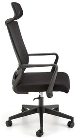 Scaun de birou Fabio negru H128 cm