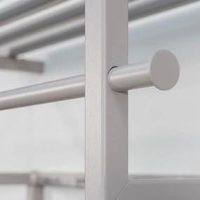 Cuier de perete taupe cu raft din metal 76 cm Rizzoli – Spinder Design