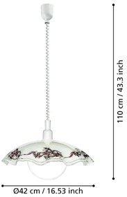 Pendul VETRO 1xE27/60W EGLO 3041