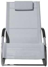 Șezlong pentru grădină Carro (gri deschis). 1011562