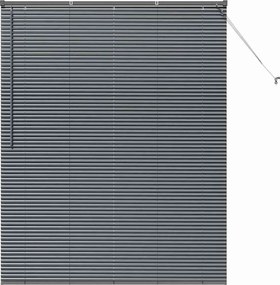 vidaXL Jaluzele venetiene Manual Gri închis 175 x 145 cm Aluminiu