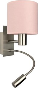 Brilagi - Lampă LED flexibilă BOBO 1xE27/25W/230V + LED/3W m. crom/roz