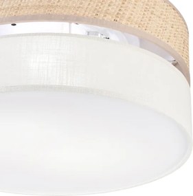 Plafonieră SIRJA DOUBLE BOHO 2xE14/15W/230V Ø 35 cm bej/crem