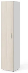 Dulap înalt Manager 39,9 x 42,2 x 196,5 cm, stânga, salcâm deschis / alb