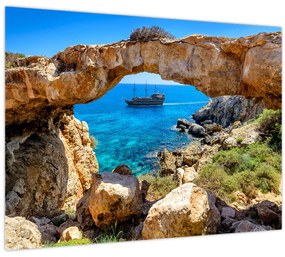 Tablou pe sticlă - Capul Greco (70x50 cm)