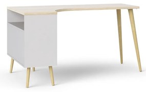 Birou cu aspect de lemn de stejar 145x81 cm Oslo - Tvilum