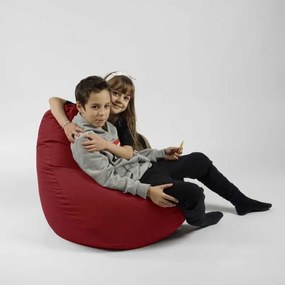 Fotoliu puf copii, Nirvana Light Pufrelax, Material Impermeabil - Panama Red