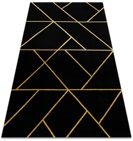 Exclusiv EMERALD covor 1012 glamour, stilat, geometric negru / aur - SECUNDAR-COTATI PRODUSUL