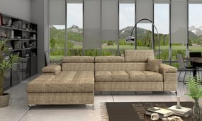Colțar lemn masiv Extensibil Rita 280x205cm Ladă Depozitare Personalizabil - Berlin 03, Stânga