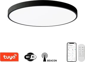 Plafonieră LED dimabilă Immax NEO 07250L SEMPLICI 60W/230V Wi-Fi Tuya negru + telecomandă